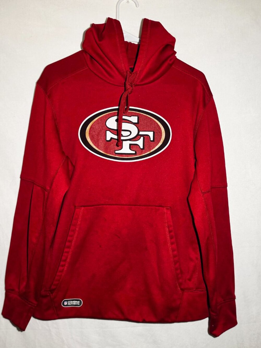 NFL San Francisco 49ers Hoodie Jacket Red Light Use Medium Sports